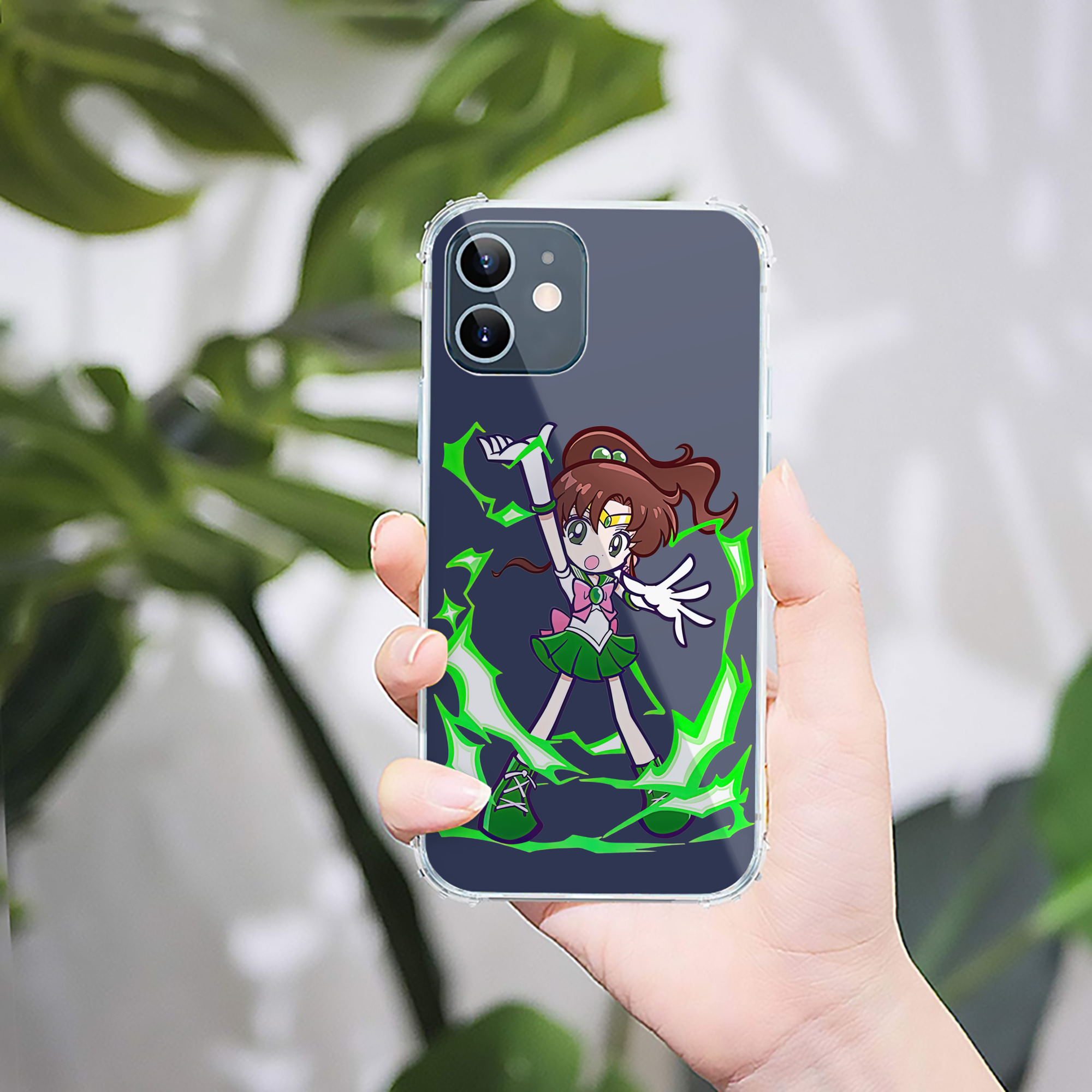 （画像用） 美少女戦士セーラームーン 木野 まこと きの まこと Sailor Moon Kino Makoto （セーラージュピター；Sailor Jupiter） 【iPhone 12シリーズ対応】透明スマホケース（クリアソフトケース）